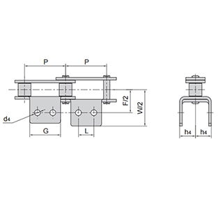 雙節(jié)距輸送鏈附件-AA-2