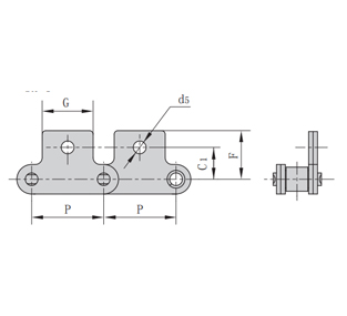 雙節(jié)距輸送鏈附件-SA-1