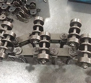 加長(zhǎng)銷頂置滾輪輸送鏈 